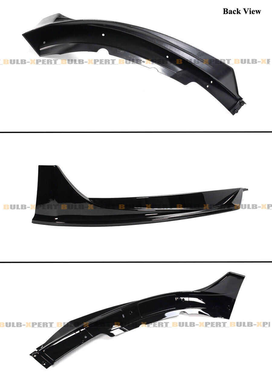 Performance Style 4pc Black Front Bumper Lip Splitter Fits 2017-22 Tesla Model 3