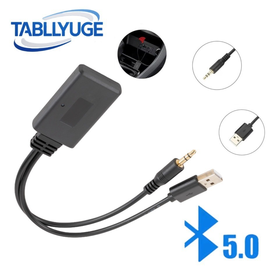 Wireless Bluetooth AUX Audio Receiver Adapter Car Interior Accessories Universal