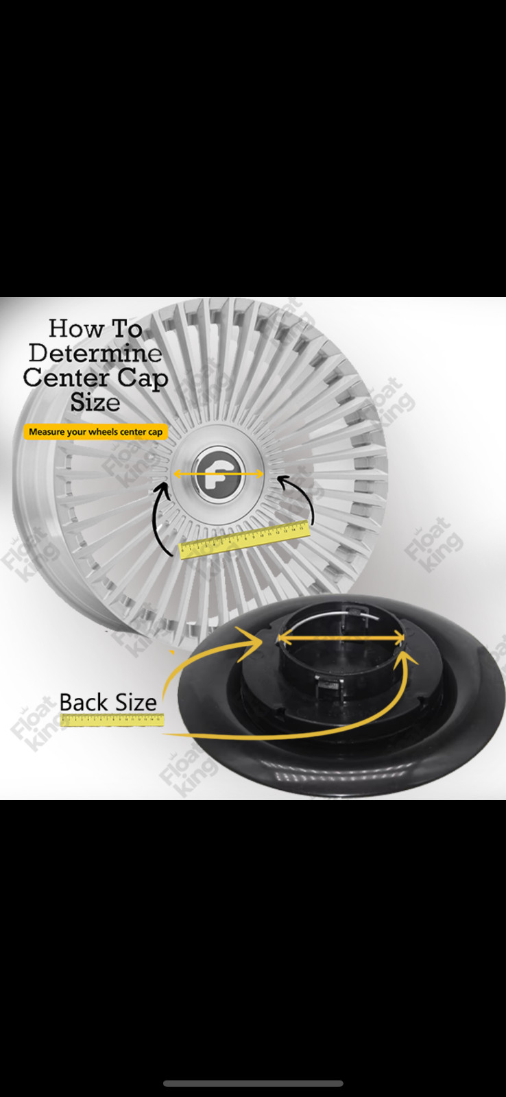 Mercedes Benz Floating Caps 4pcs / FREE SHIPPING