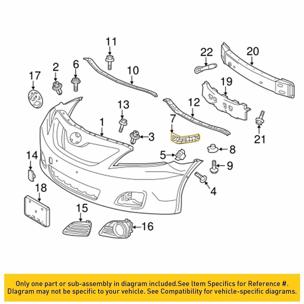 Bumper Bracket 2007-2011 Fit Toyota Camry US Models Made Set of 2 free return