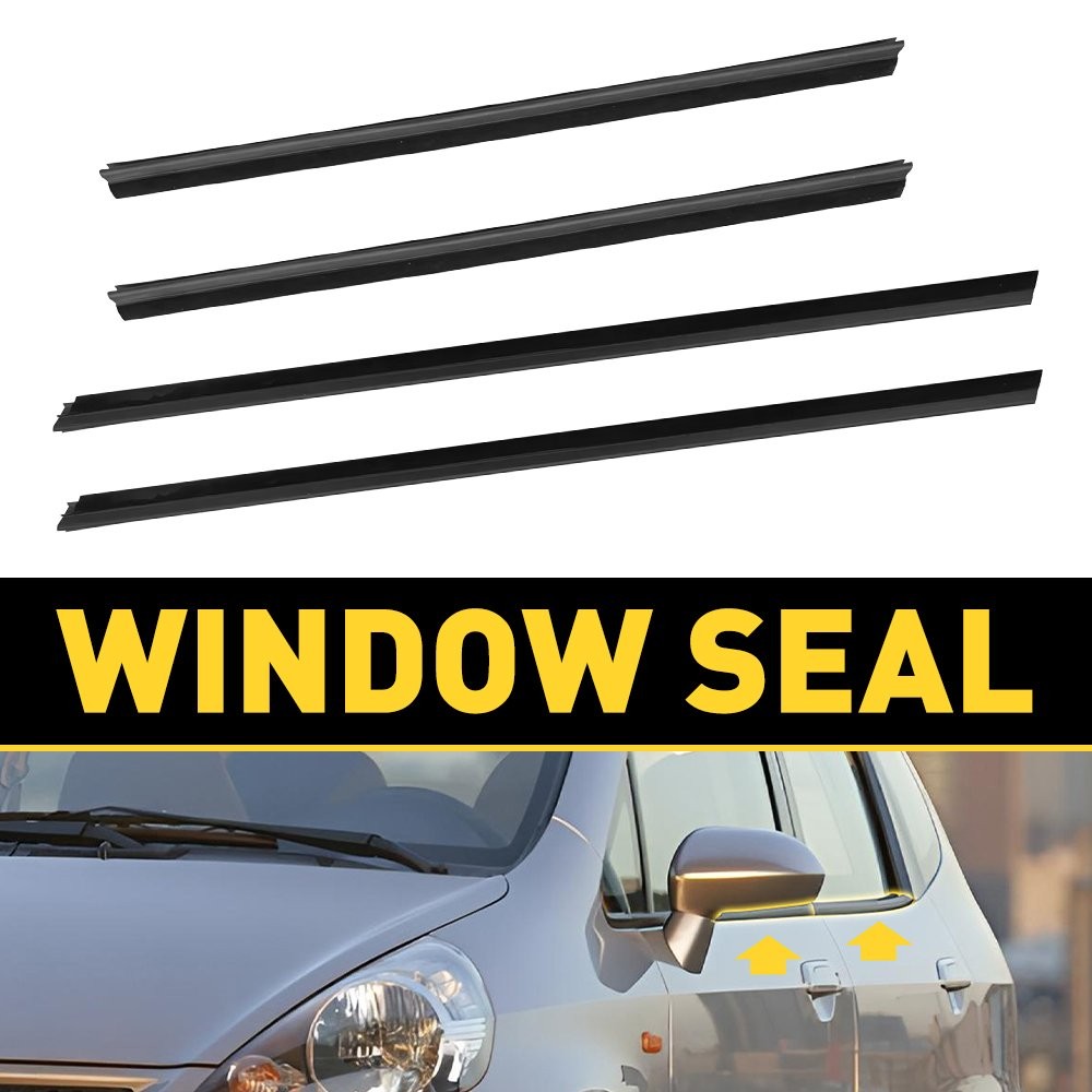4pcs Door Belt Weather Strip Molding Seal For Honda Fit 2008-2013 Jazz