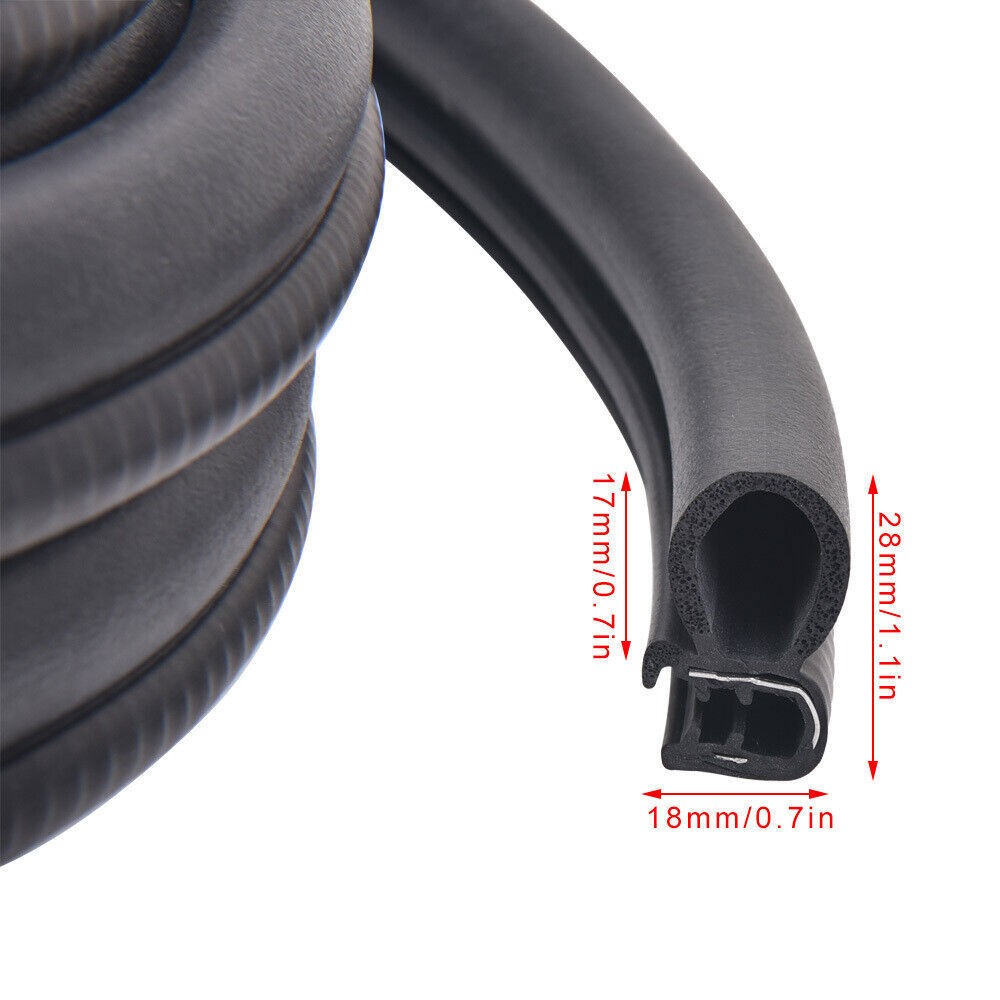 6M Rubber Seal Weatherstrip Door Window Lock Trunk Hood EdgeTrim for Jeep Truck