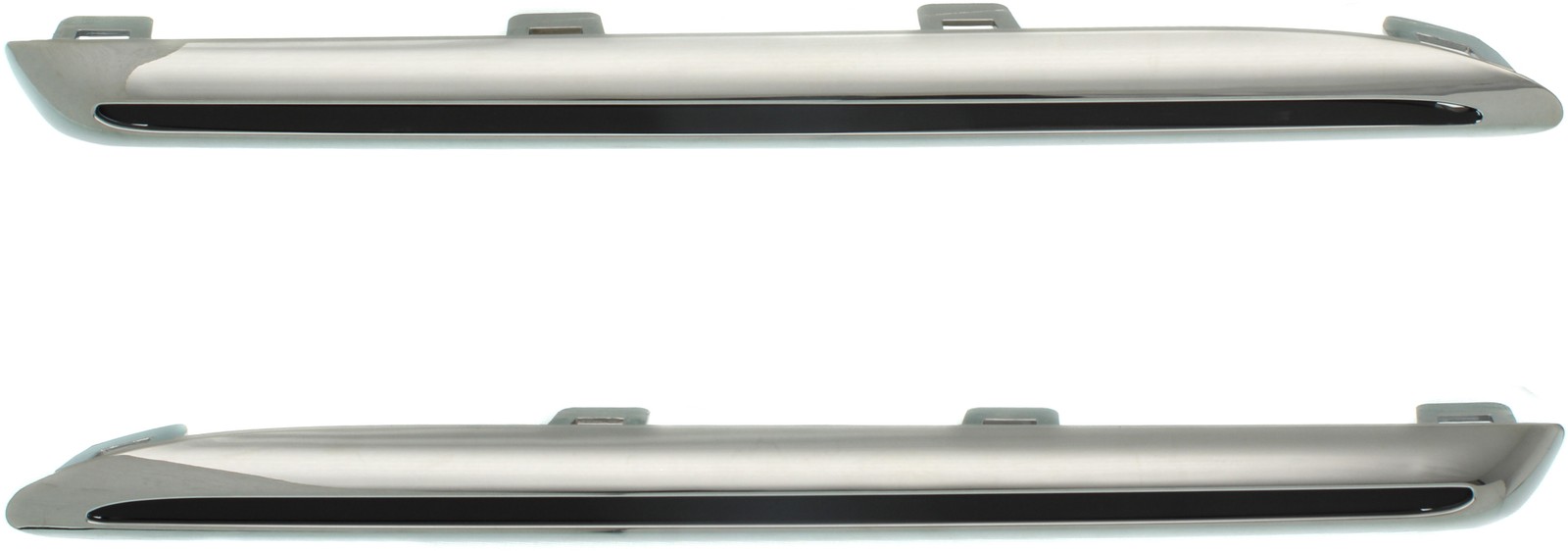 For 17-18 E300/E400 Sedan/Wagon Front Upper Grille Trim Molding Panel SET PAIR