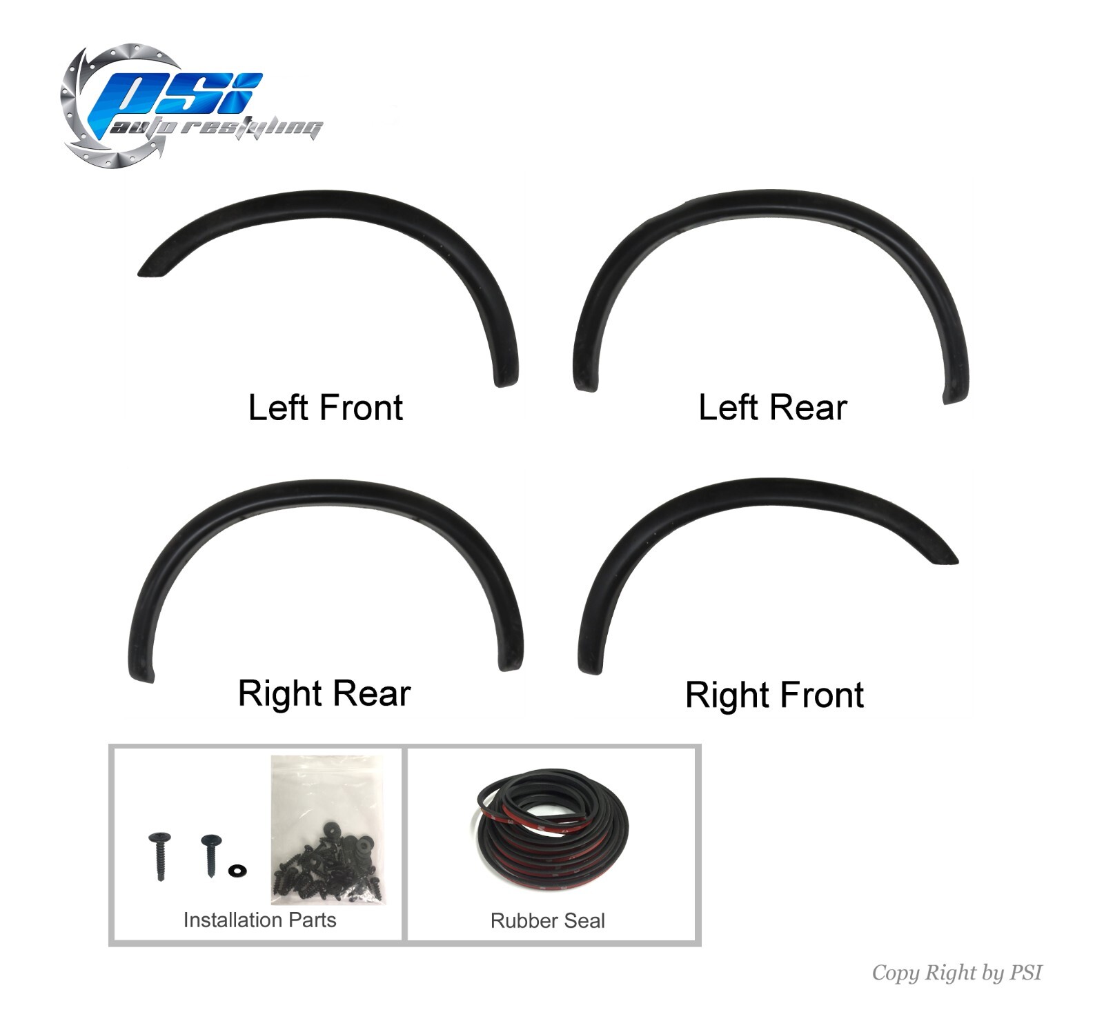OE Style Fender Flares Fits Toyota Tacoma 95-04 Complete Set Paintable