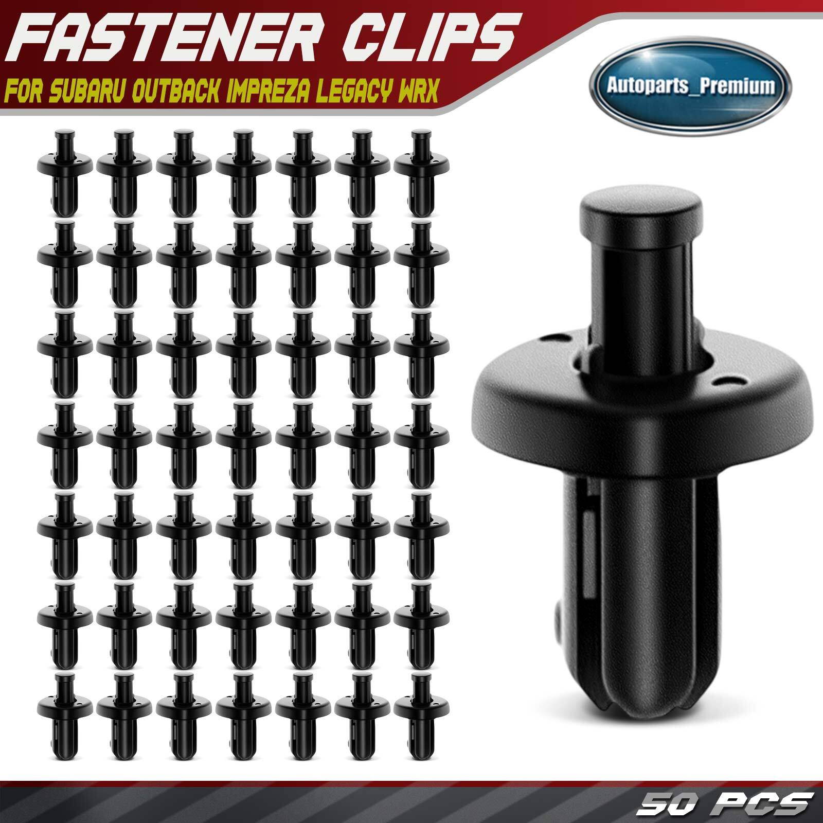 50Pcs 5mm Plastic Bumper Cover Retainer Clips for Subaru Outback Impreza Legacy