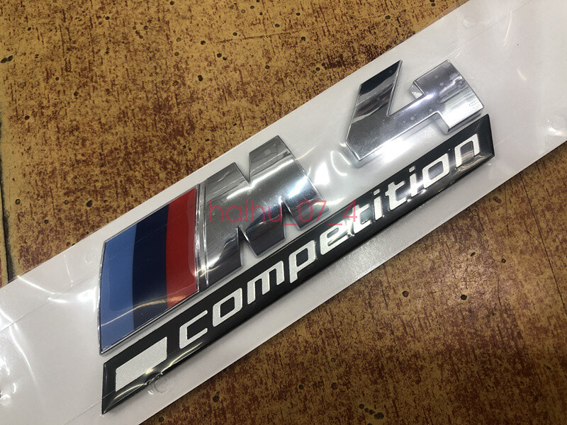 Luggage Lid High Quality ABS “COMPETITION M4” Emblem Decal Badge for M4