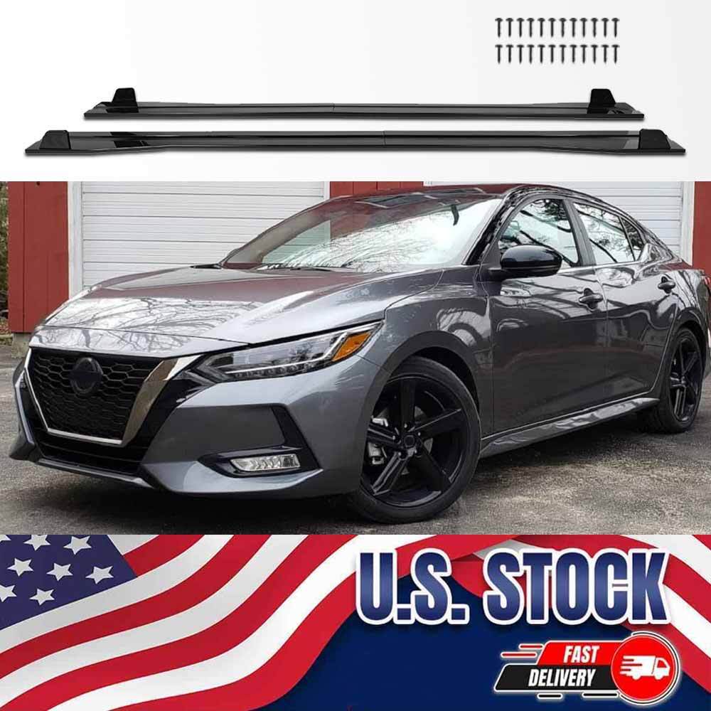 Glossy Adjustable Side Skirt Spiltter Spoiler For Nissan Sentra Sedan SR SV SE