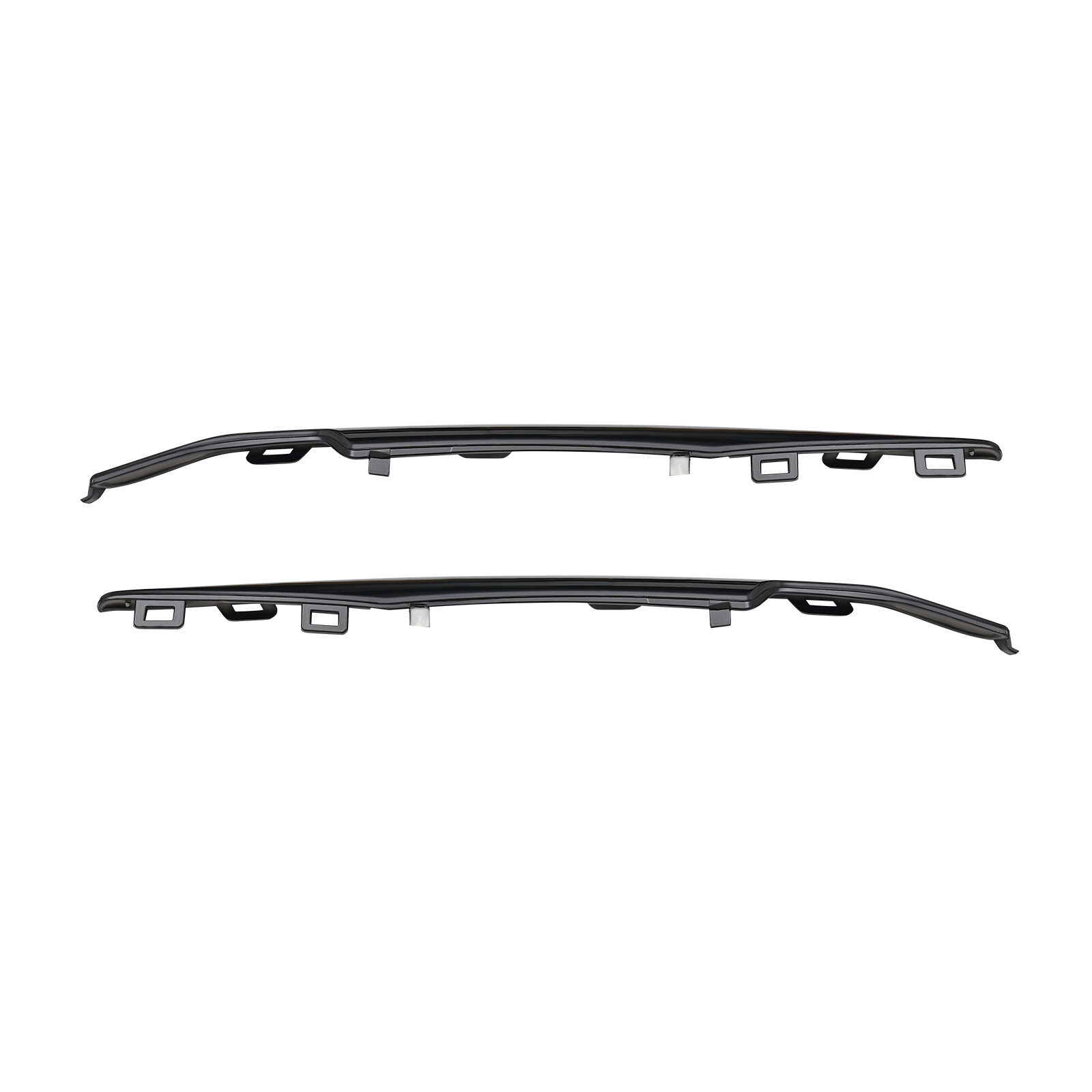 Black Front Left+Right Bumper Trim Set For 2015-2020 Cadillac Escalade Fits ESV