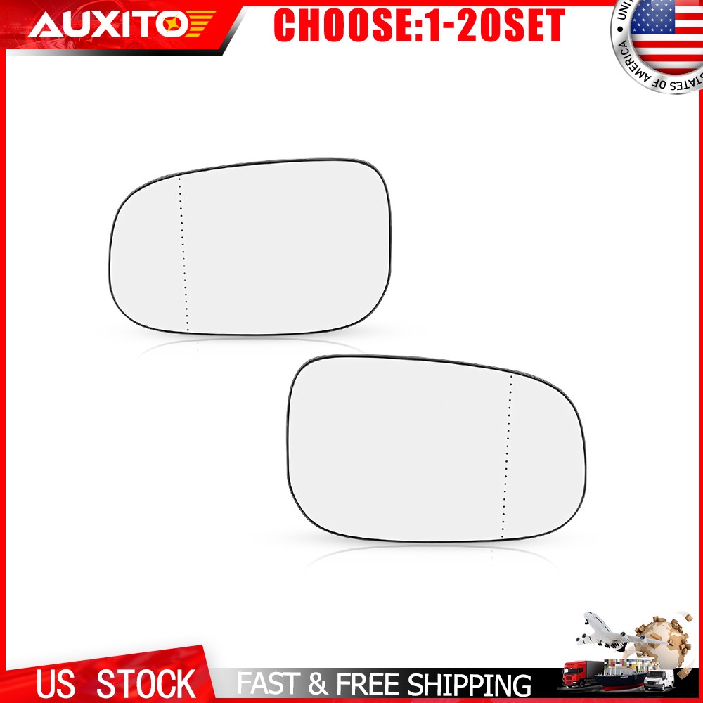 Left Right Side Heated Mirror Glass For Volvo C30 C70 S40 S60 V50 2007-13 2-10X
