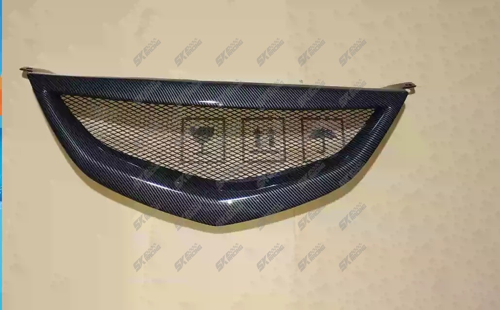 Fits Mazda 6 ABS Carbon Fiber Look/Glossy Honeycomb Mesh Front Hood Grill Grille