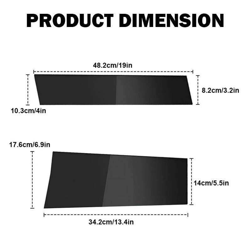 For Honda Odyssey 2011-2017 6pcs Gloss Black Window Pillar Posts Decal Door Trim