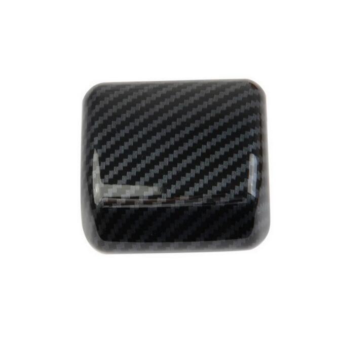 Carbon fiber look Gear Shift Knob Cover Trim For Toyota Sequoia 2023 2024