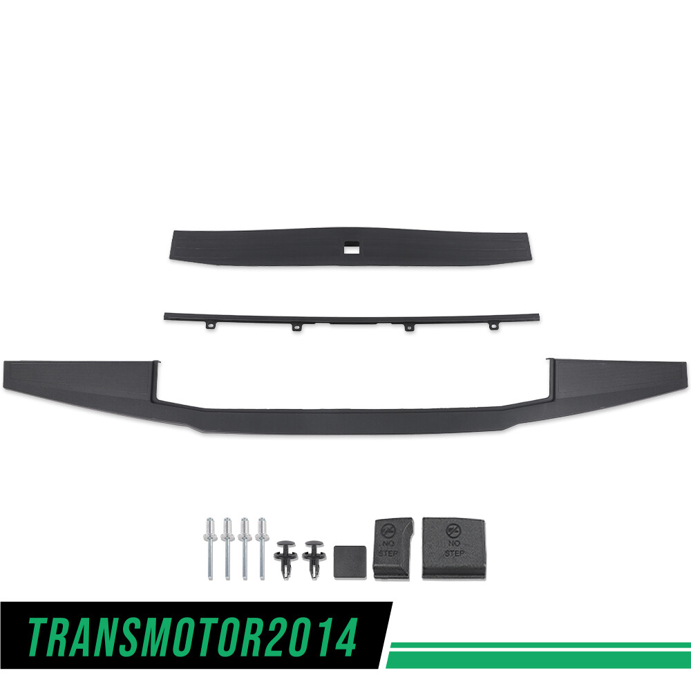 Fit For 17-20 Ford F-250 F-350 Super Duty Complete Tailgate Cap Molding Kit 1Set