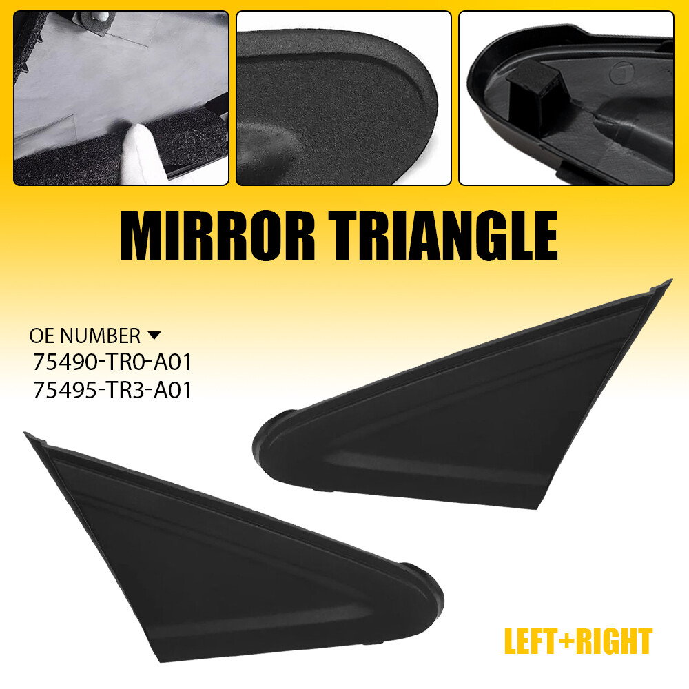 Front Left+Right Pillar Trim Corner Fender Molding Set For Honda Civic 2012-2015