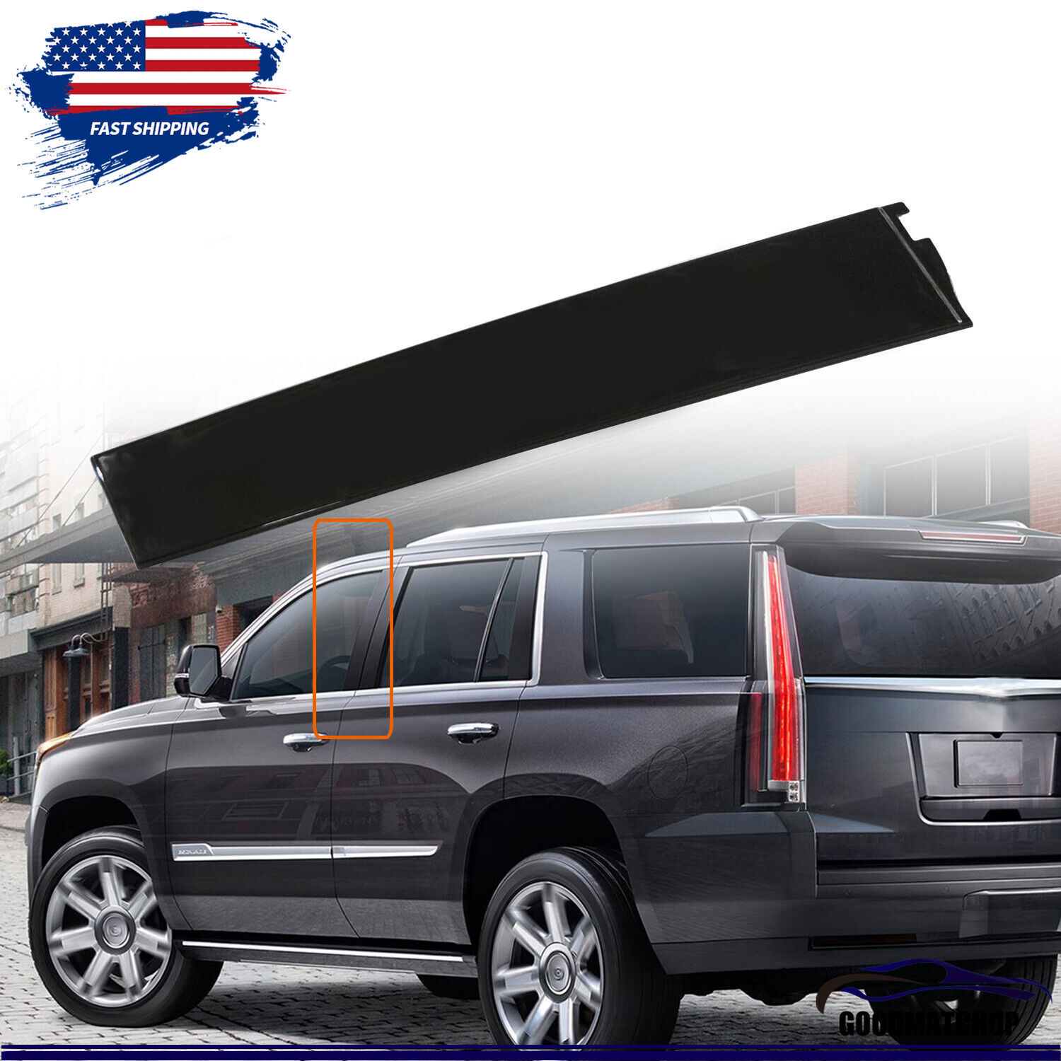Left Driver Side Door Molding Trim Fit For Cadillac Chevy GMC 2015-2020 926-241