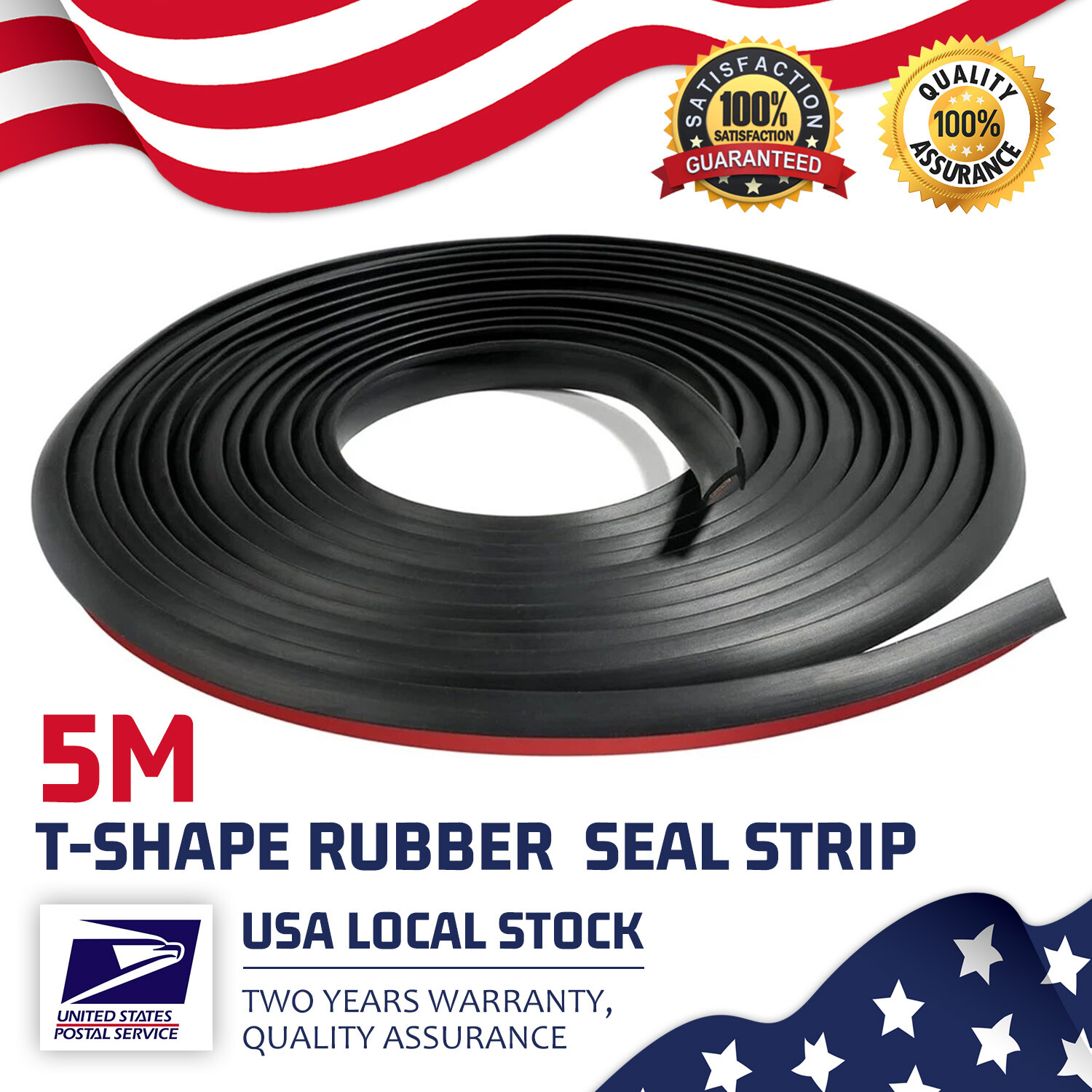 High-quality OEM 16ft T-Shaped Rubber Auto Sunroof Seal Trim Strip with Adhesive