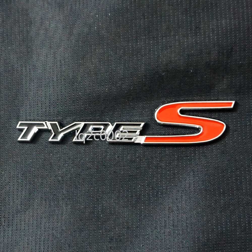 Black Silver Red TYPE-S Metal Grille Emblem + 2x Badge Sticker Decal Turbo Hatch