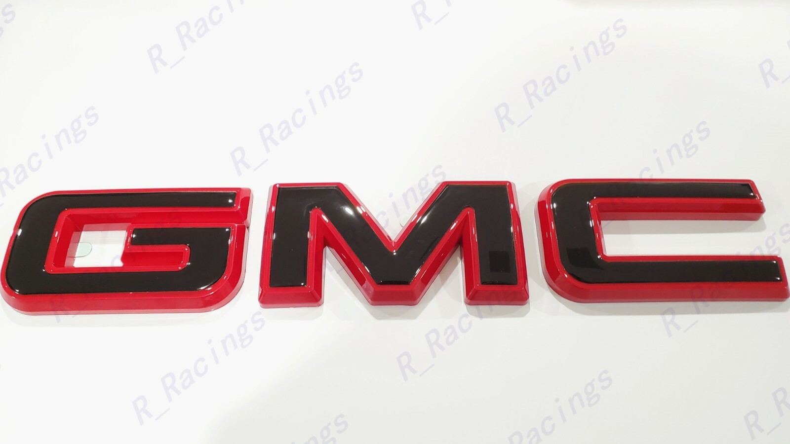 Front Rear Gloss Red Black Emblem Overlay 2019+ GMC Sierra 1500 2500HD 3500HD