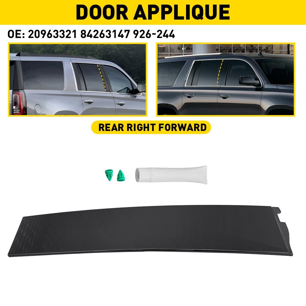 926-244 Rear Right Forward Door Applique Molding for Yukon Tahoe Escalade