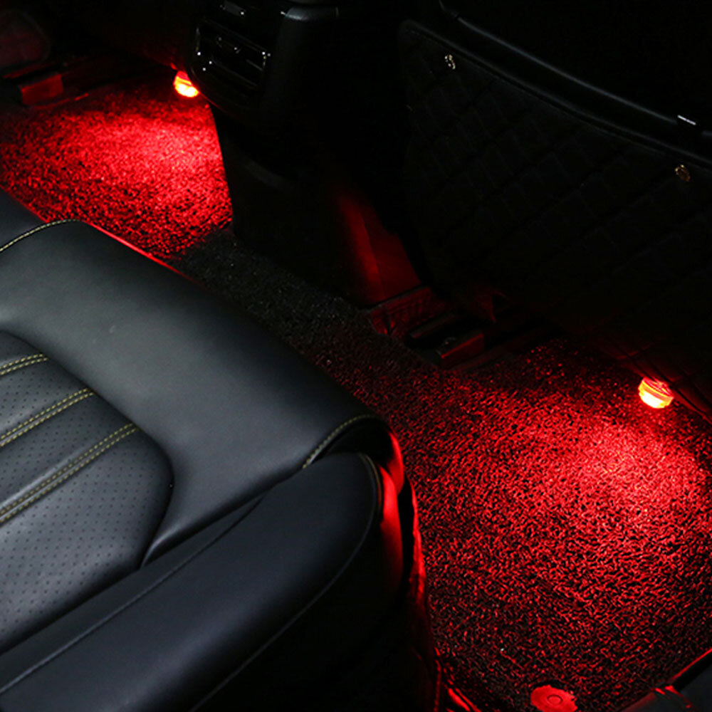 Multicolor Car Interior Accessories Atmosphere LED Light W/ Remote Control Lamp