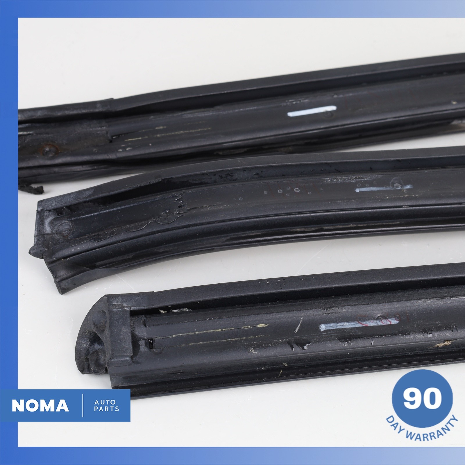 97-06 Jaguar X100 XK8 XKR Convertible Top Roof Left Molding Rubber Seal Set OEM
