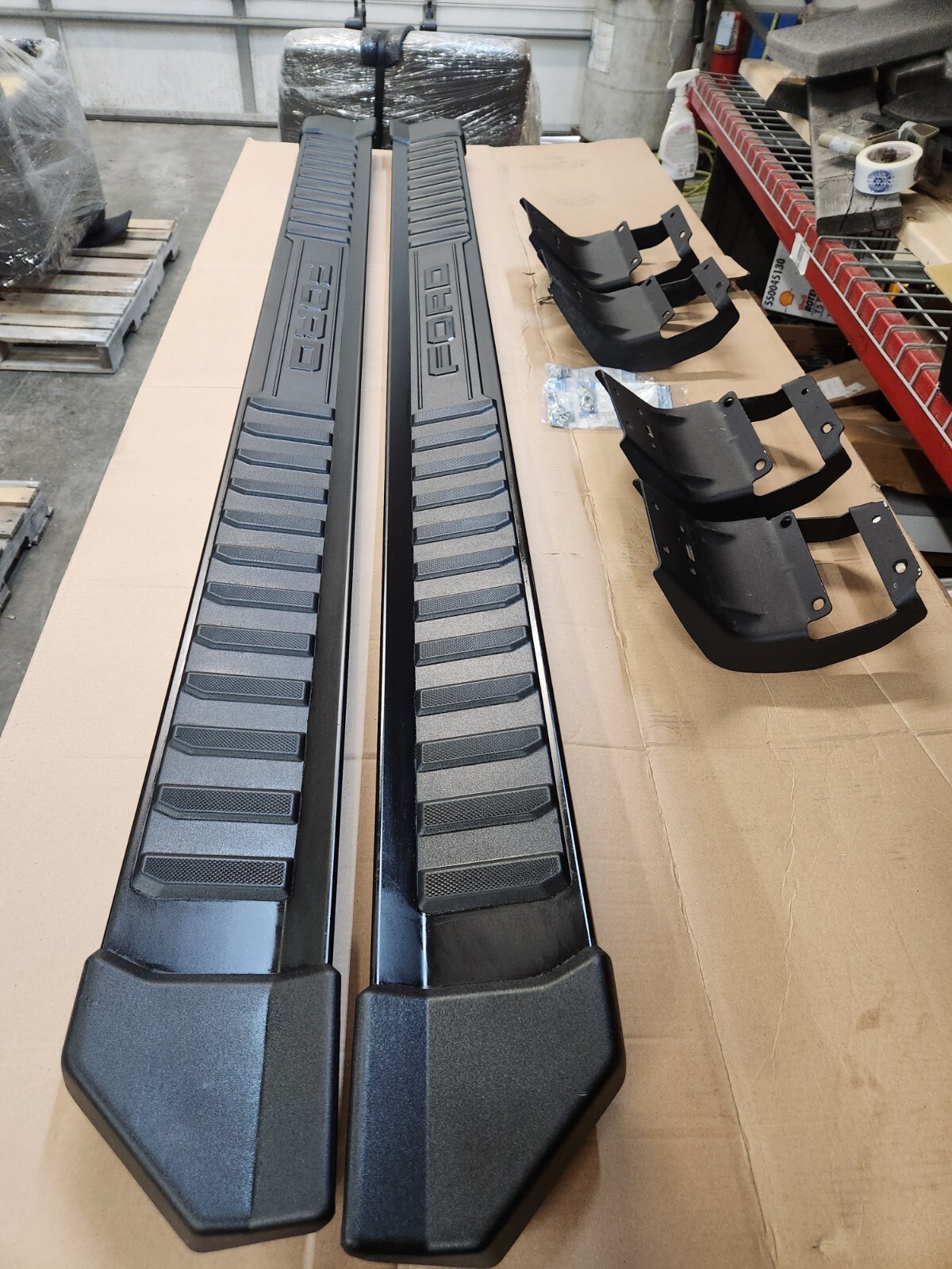 oem 2015 -21 Ford F150 crew cab running boards side steps BLACK 2021 body