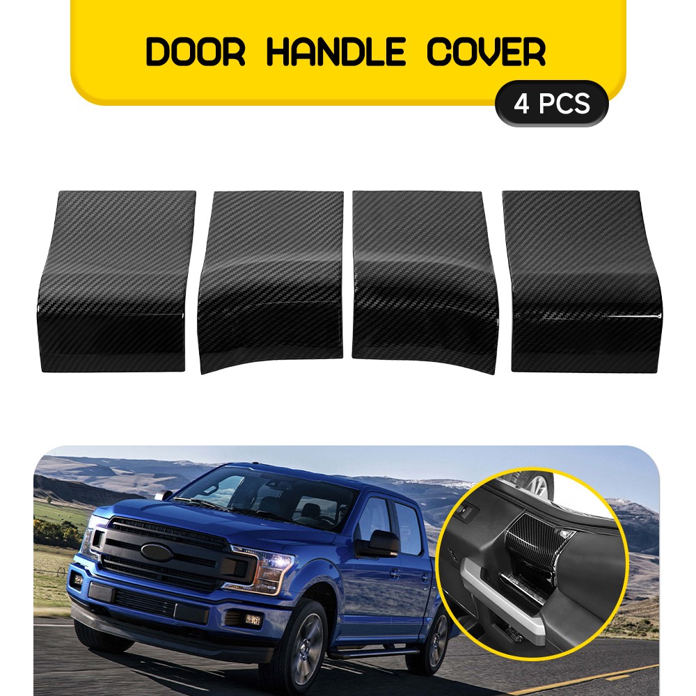 For Ford F150 2015-2020 Interior Door Handle Cover Decor Trim Shell Accessories
