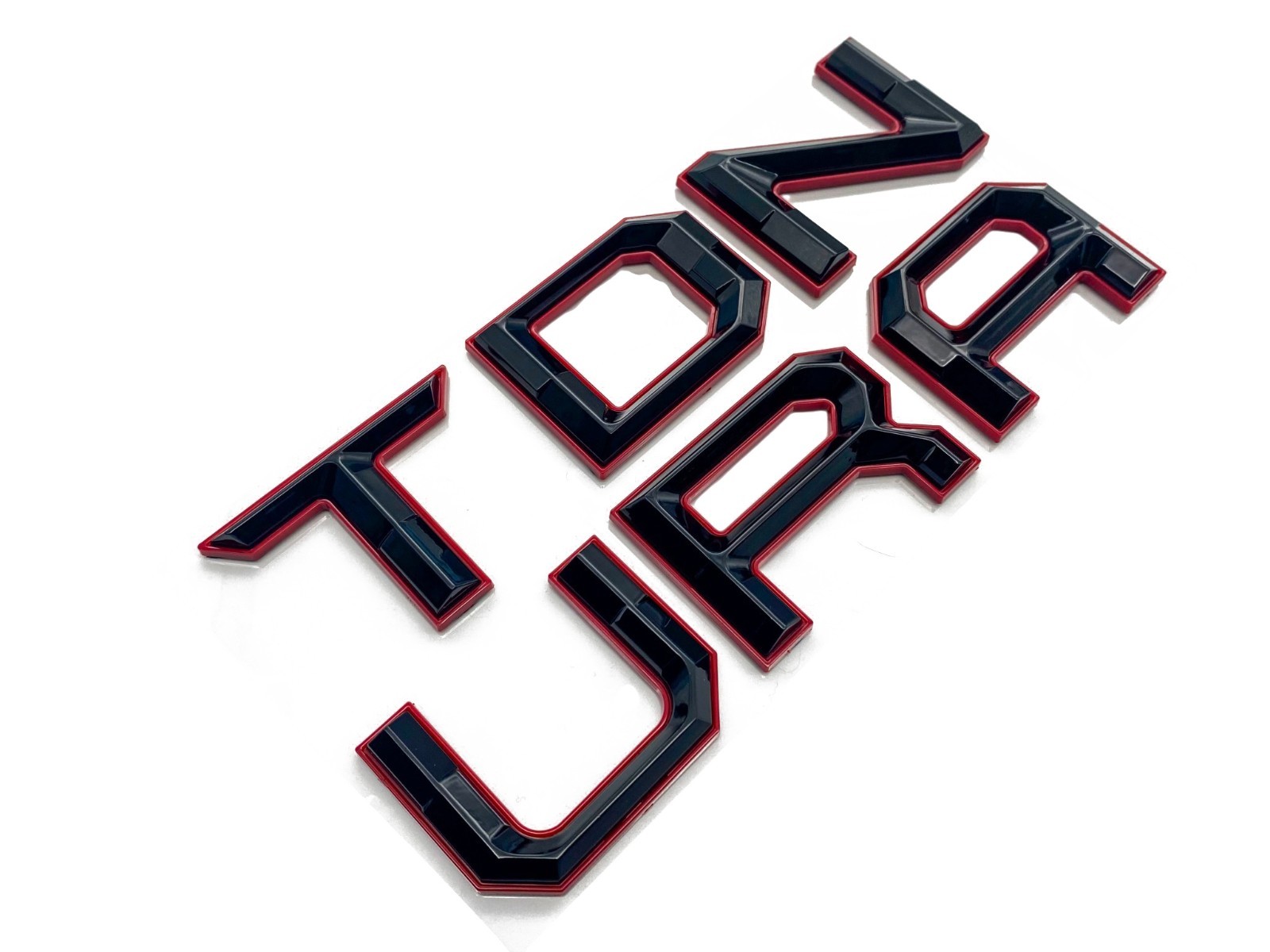 Black Red Emblem compatible TOYOTA 2022-2026 TUNDRA Front tailgate letters