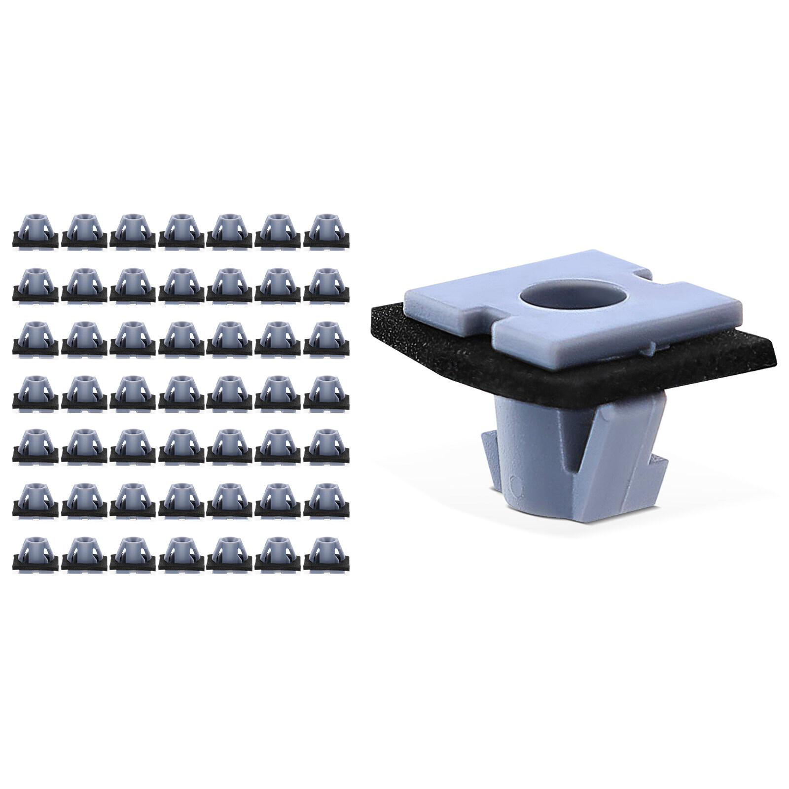 A-Premium 50Pcs 11mm Nylon Wheel Arch Moulding Clip with Sealer for Kia Seltos