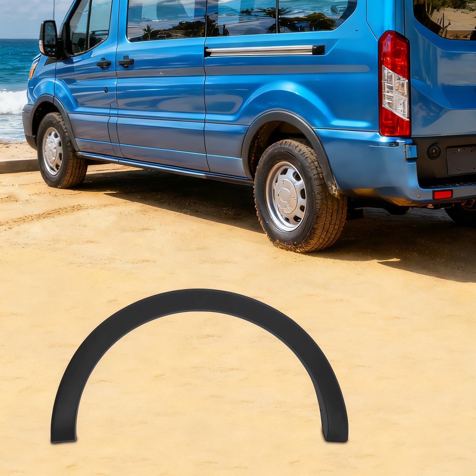 Rear Left Fender Trim Wheel Arch Molding For 2015-2022 Ford Transit 150/250/350