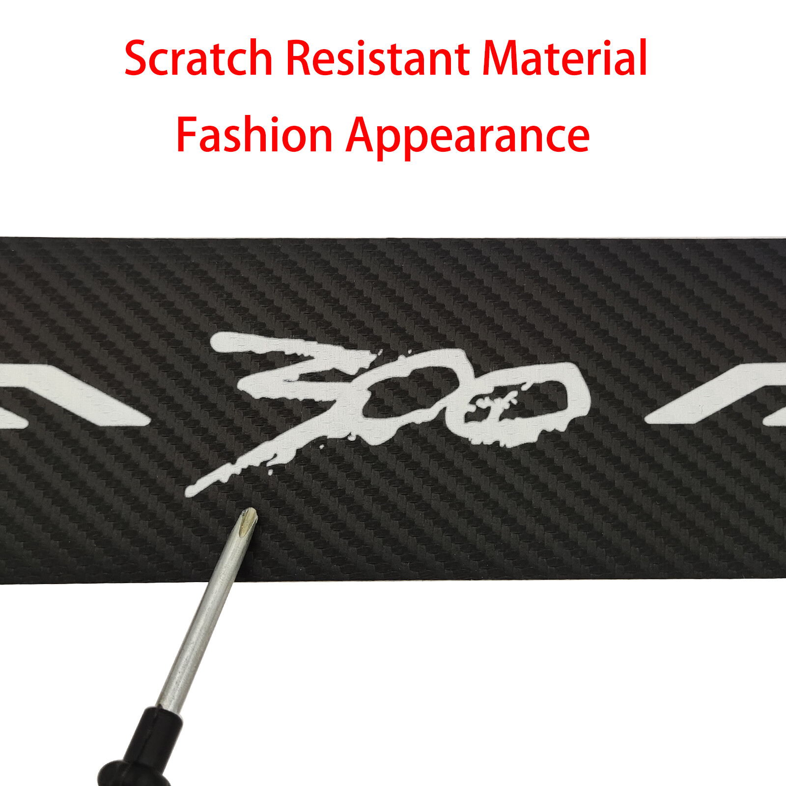 4*Carbon Fiber Leather Car Door Sill Protector Stickers for Chrysler 300/C/ 300S