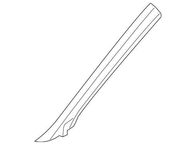 Genuine Volkswagen Body A-Pillar Trim Panel 5H0-867-234-Q-XCC