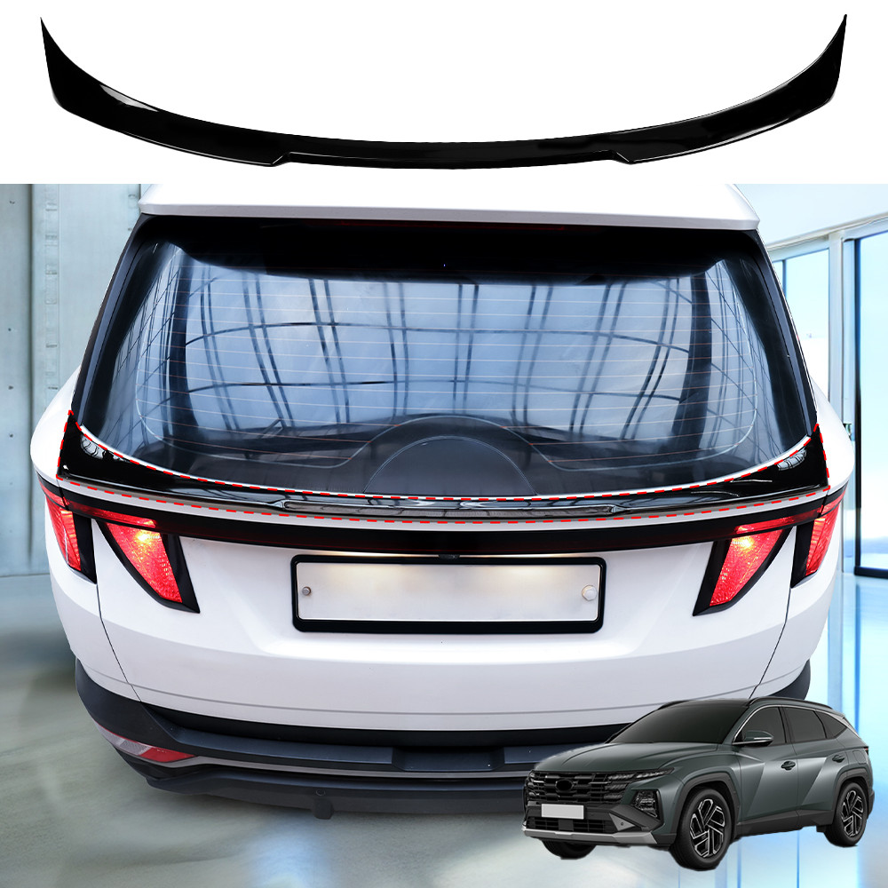 Gloss Black Rear Spoiler Lip For Hyundai Tucson NX4 2022-2026 Spoiler Lip