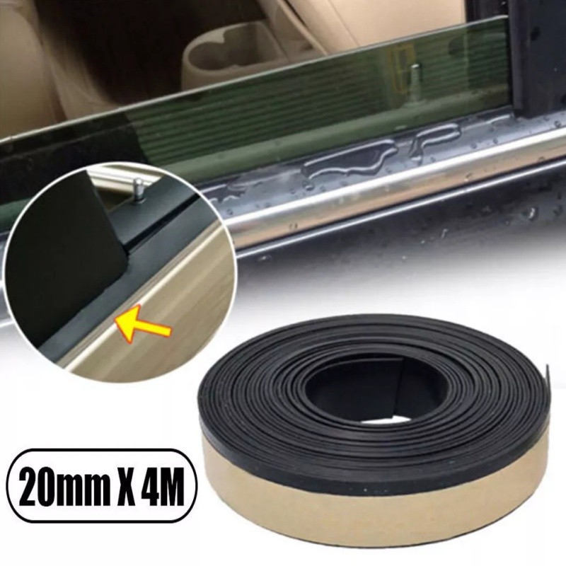 Rubber Seal Strip Car Door Window Trim Edge Molding Protector Guard Weather 4M
