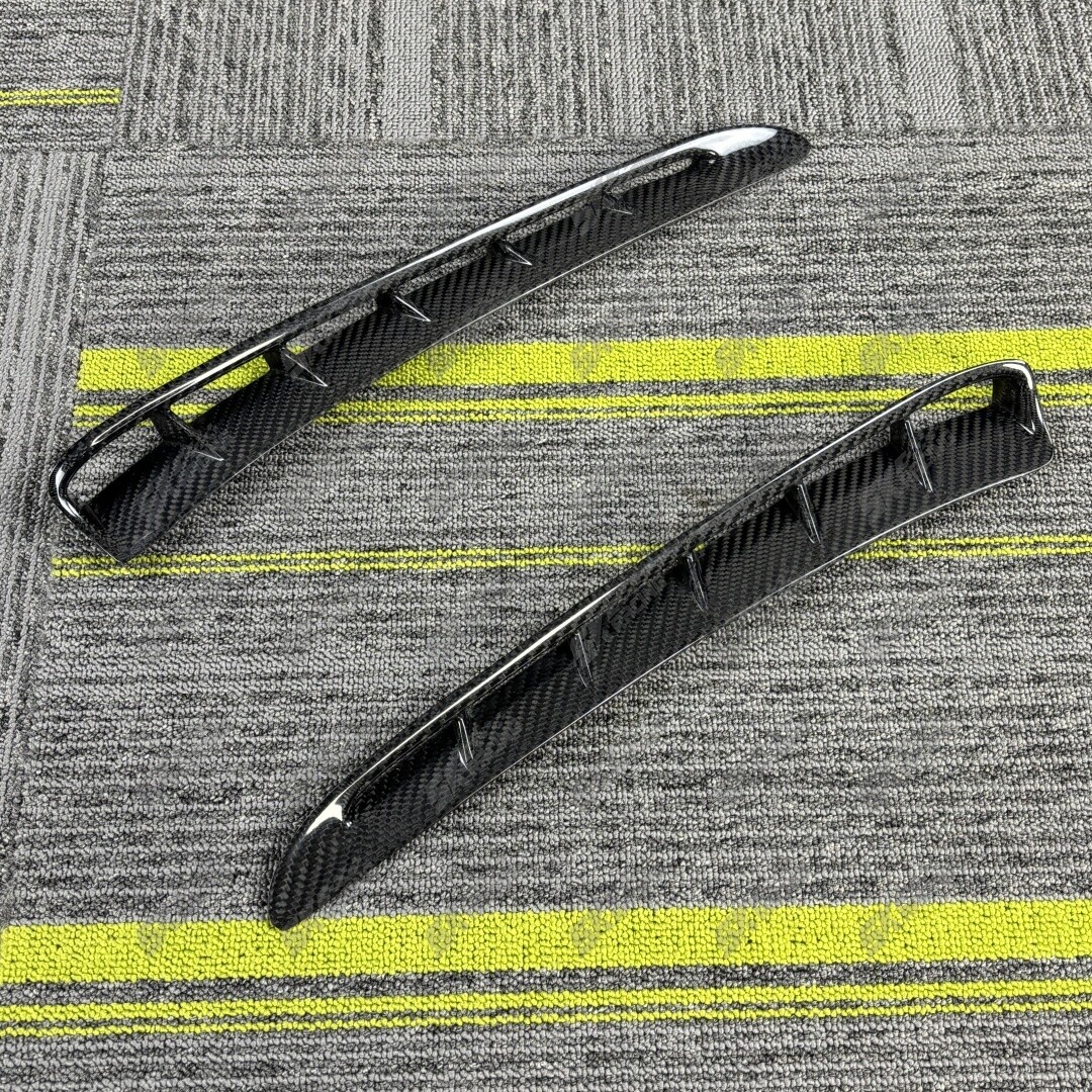 Carbon/Forged Carbon/Chrome Side Fender Trim For 2010-2016 Porsche Panamera 970
