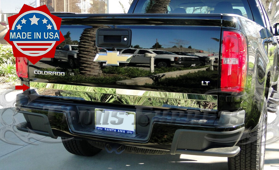 2013-2022 Chevy Colorado/Canyon Tailgate Trim Stainless Accent Cover Plain 4″1P