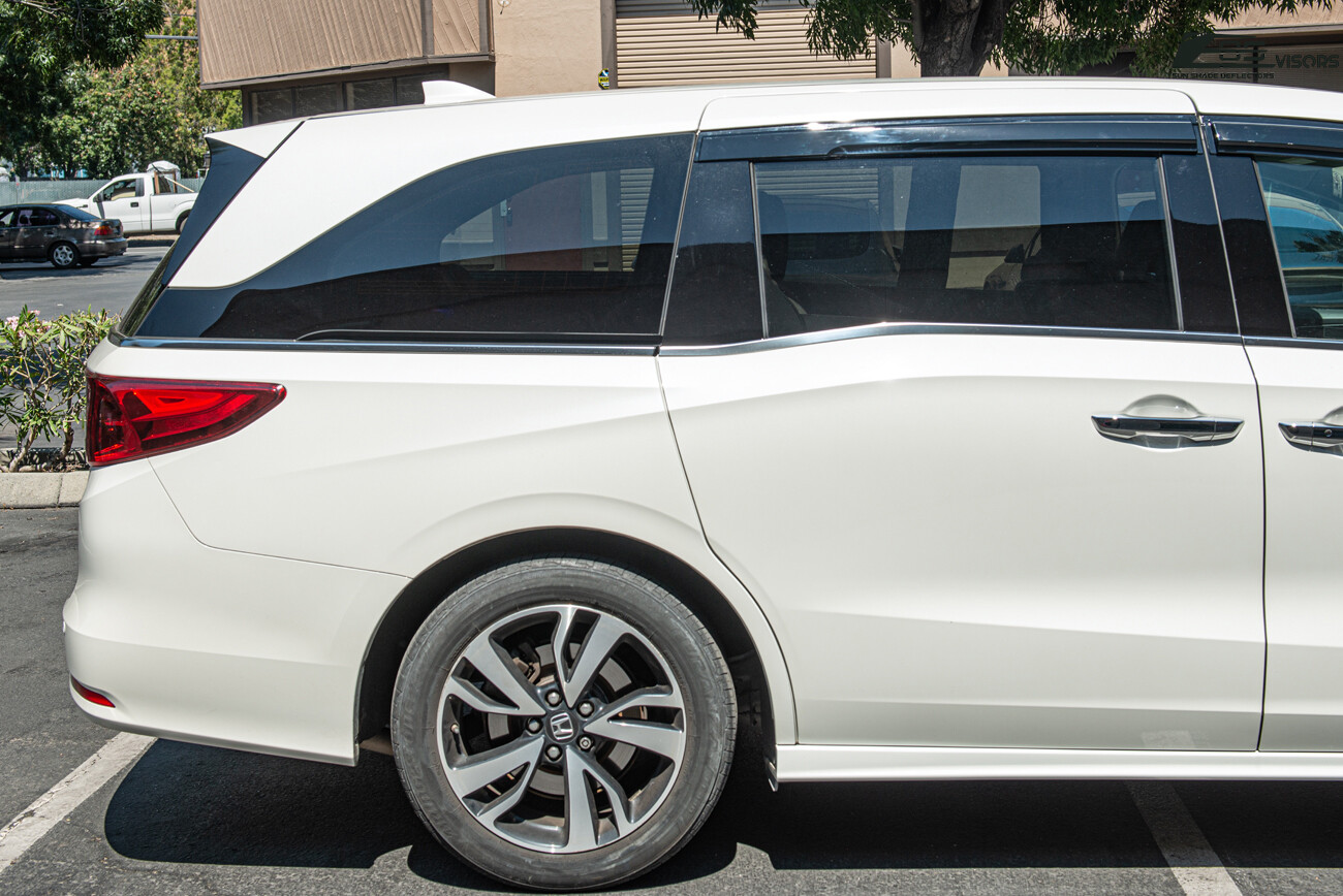 For 18-Up Honda Odyssey JDM Mugen Side Window Visors Sun Shade Rain Deflectors