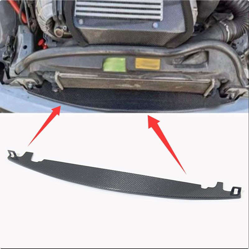 Real Carbon Fiber Radiator Cooling Panel Cover For 2002-08 Mini Cooper R52 R53