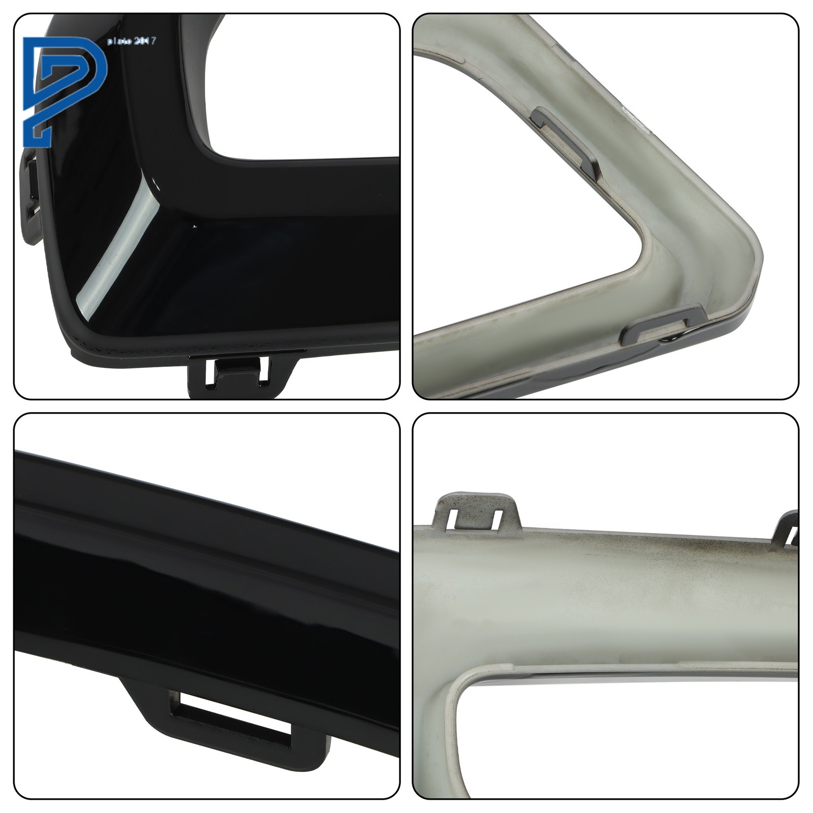 Front Left & Right Side Bumper Trim Molding Gloss Black For Honda CR-V 2023-2025