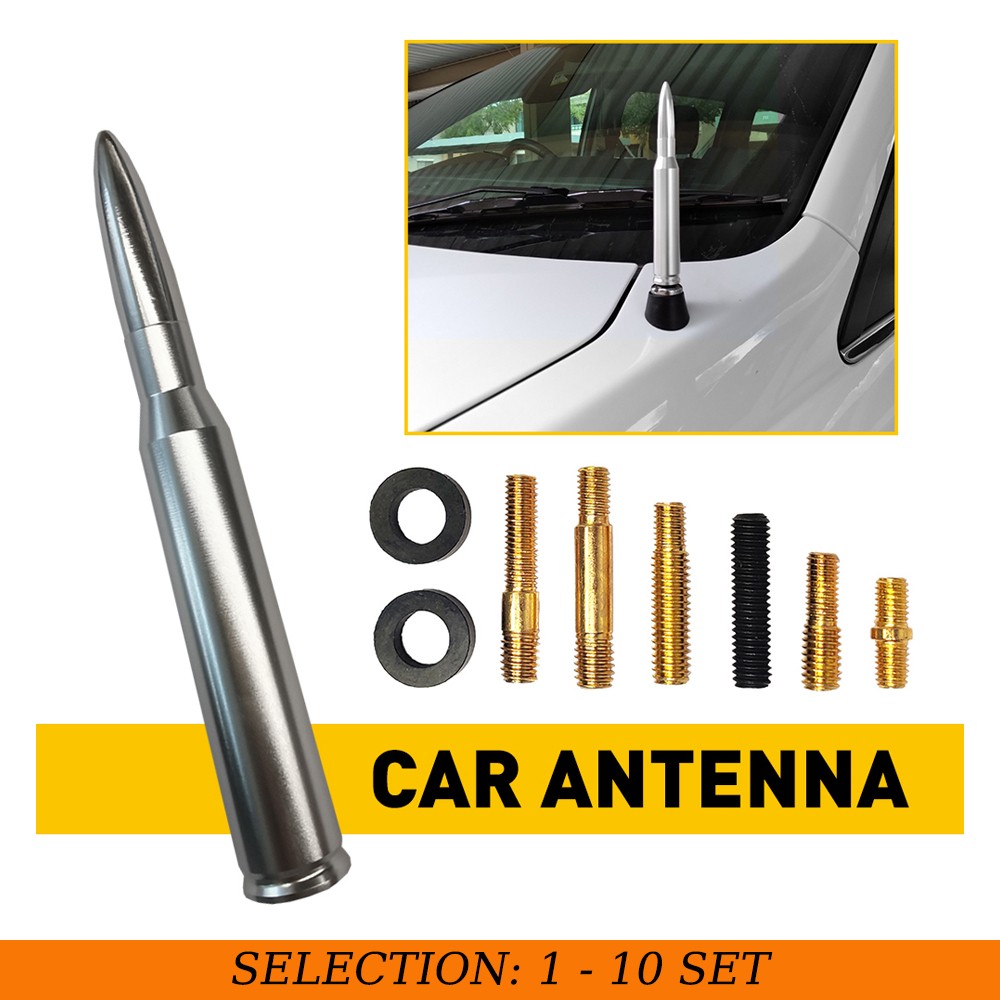 1-10PCS Silver Bullet Antenna for Ford F150 Chevy Silverado GMC Sierra Dodge RAM