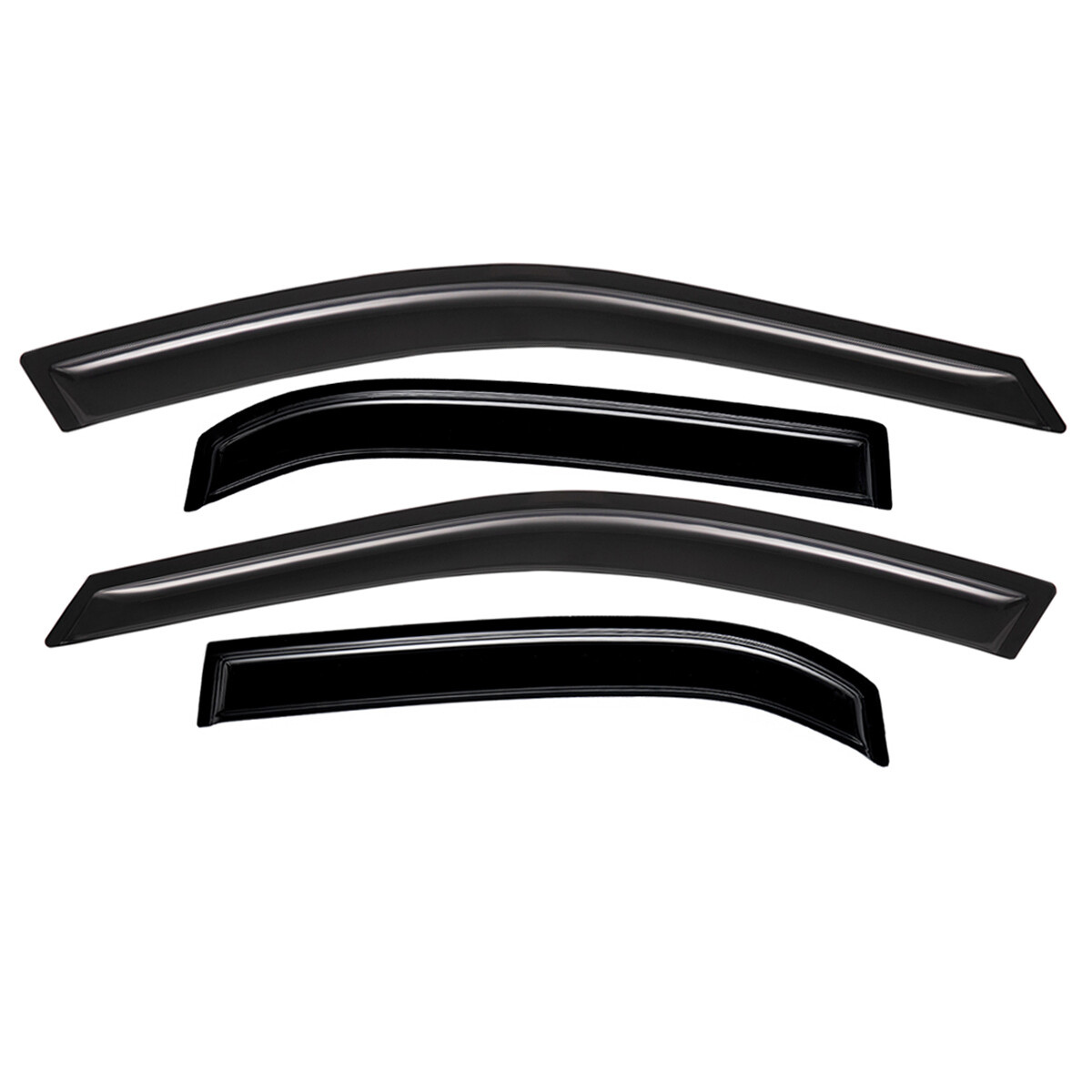 Tape-on Mount Deflectors Acrylic Window Visor for 1995-2005 Chevy Cavalier Sedan