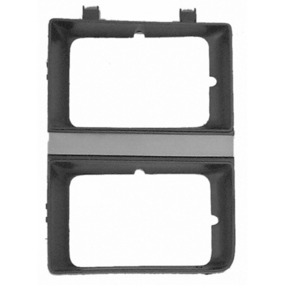 Left Driver Headlight Bezel for Trucks With Quad Headlights Fits 1983-84 GMC