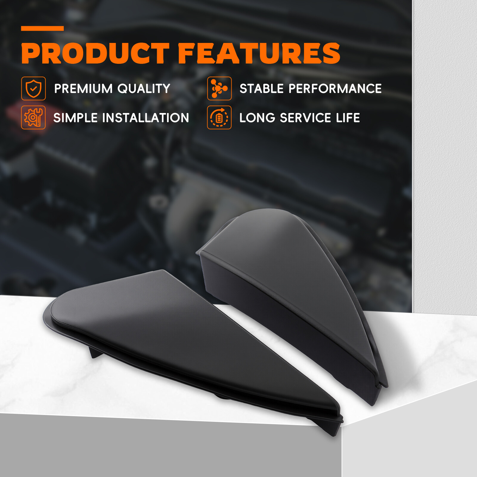 Car Side Mirror Corner Triangle Cover Trim For 2012-17 Toyota Camry 60118-02170