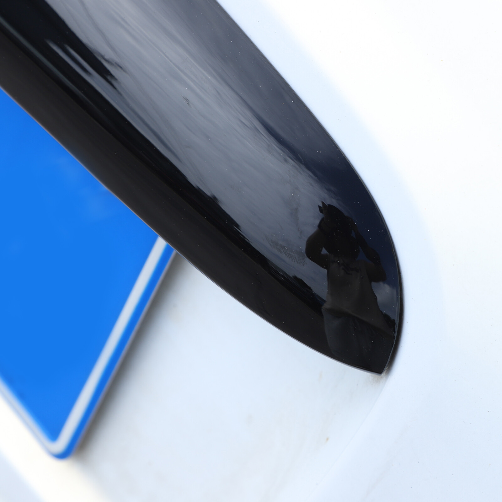 Glossy Black ABS Tailgate Trunk Handle Cover Trim For FIAT 500 2011-23