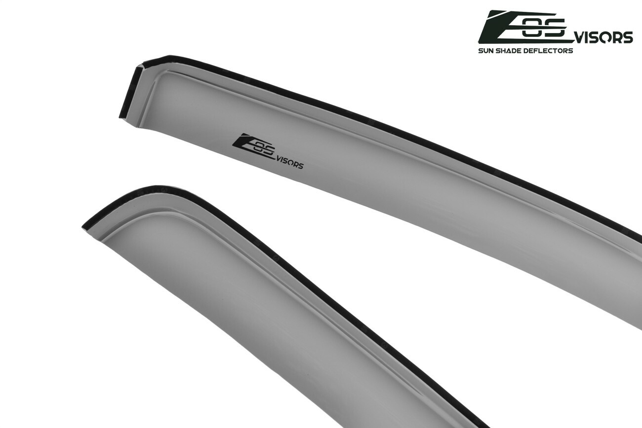 EOS Visors For 05-15 Toyota Tacoma Crew Cab IN-CHANNEL Side Window Rain Guards