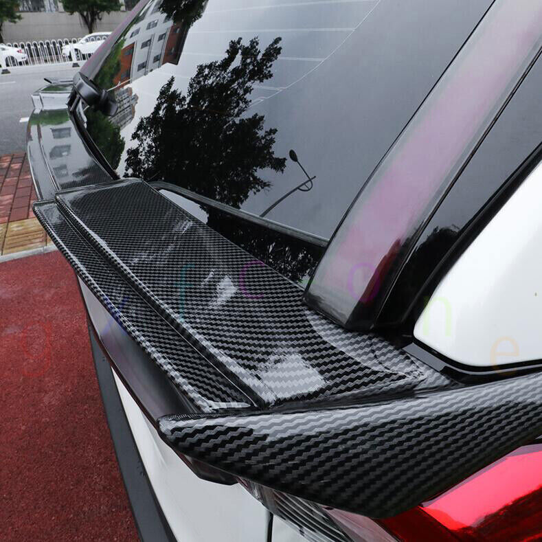 For Toyota RAV4 ABS Carbon Fiber Look Rear Tail Trunk Spoiler Wing Lip 19-23 N