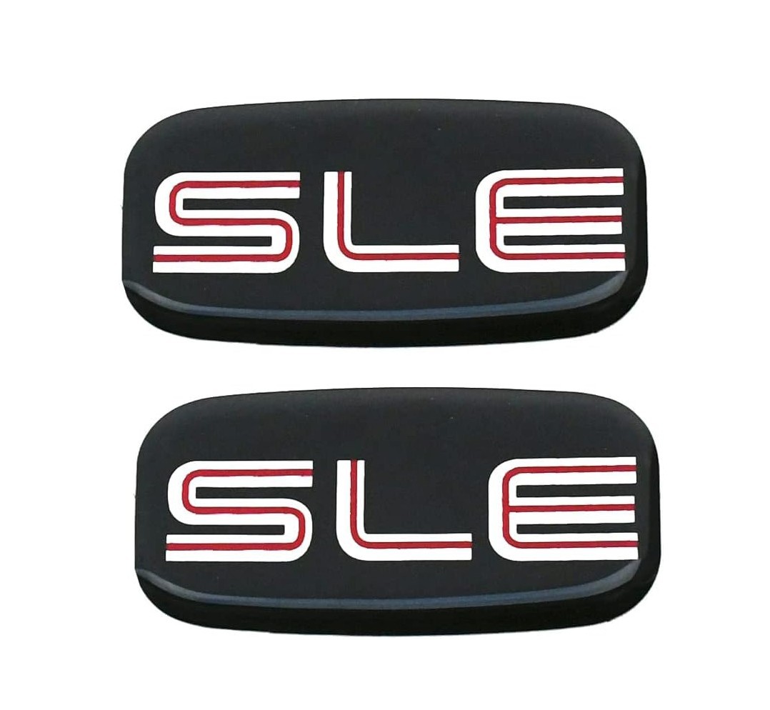 2Pcs SLE Cab Emblems 3D Badge Roof Pillar for 99-07 Pickup Truck SUV 15036134
