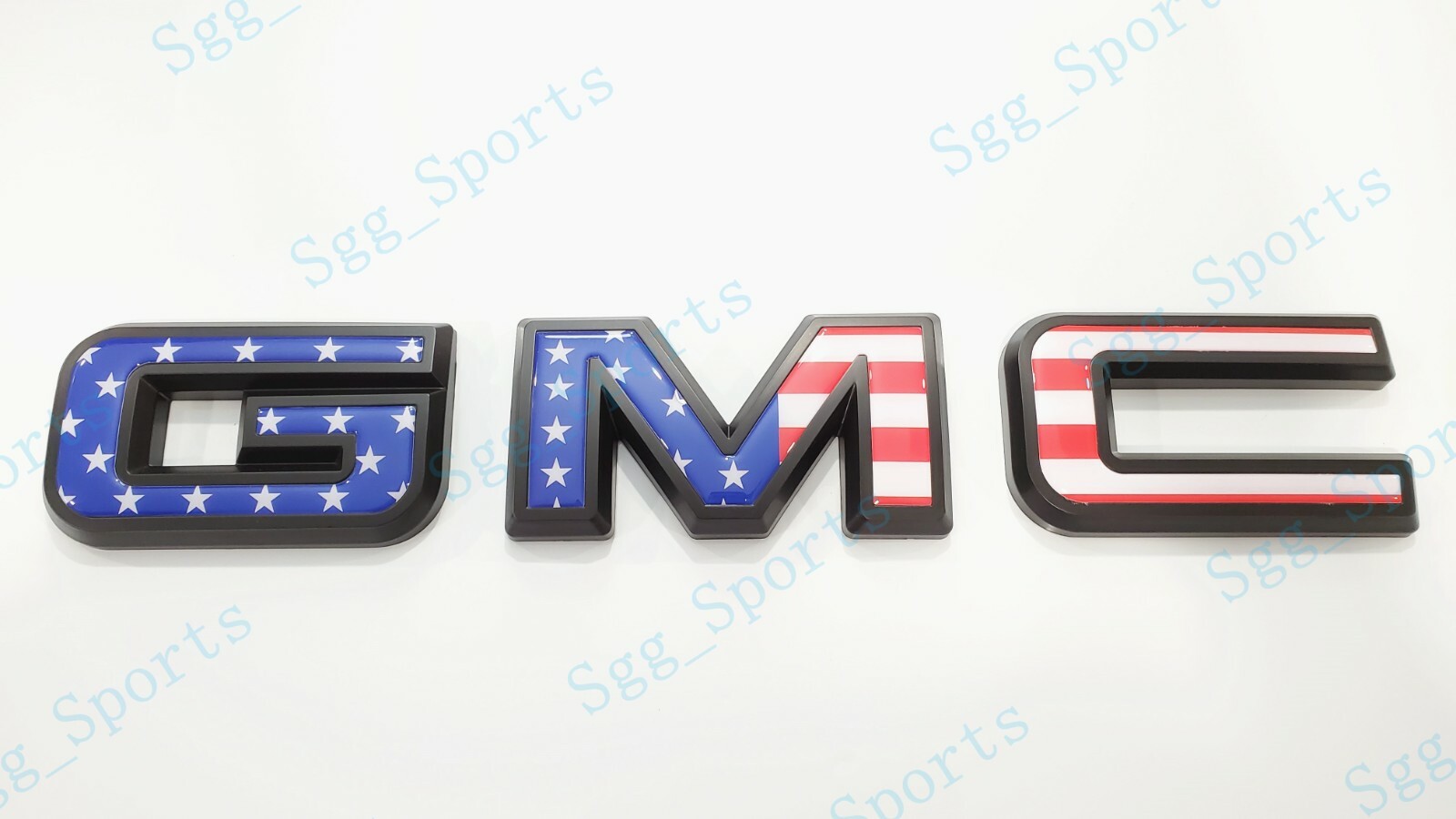 2021-2023 GMC YUKON YUKON XL Rear Tailgate Blue American USA Flag OVERLAY Emblem