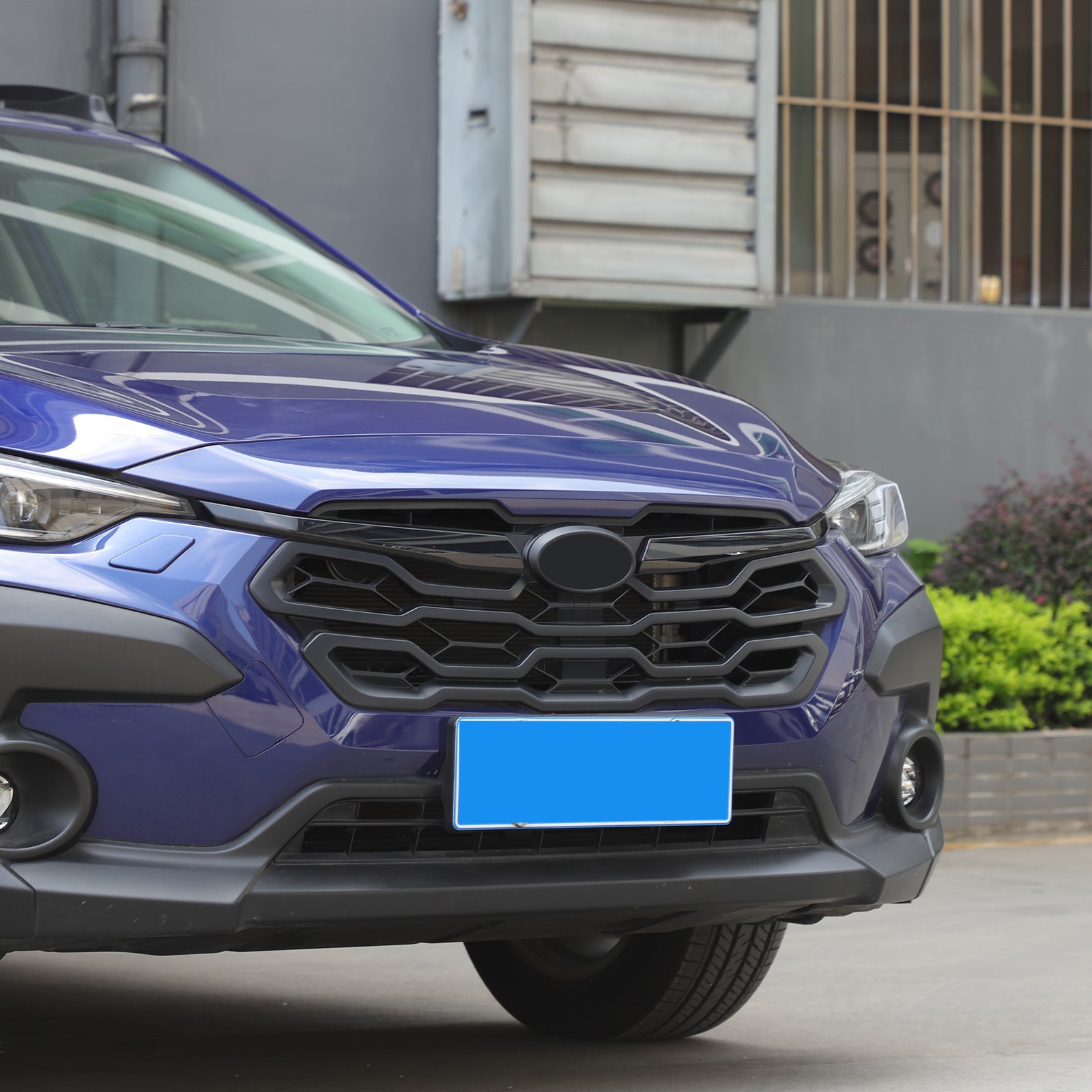 Matte Black Front & Rear Emblem Badge Trim Ring For Subaru Crosstrek GU 24+ US