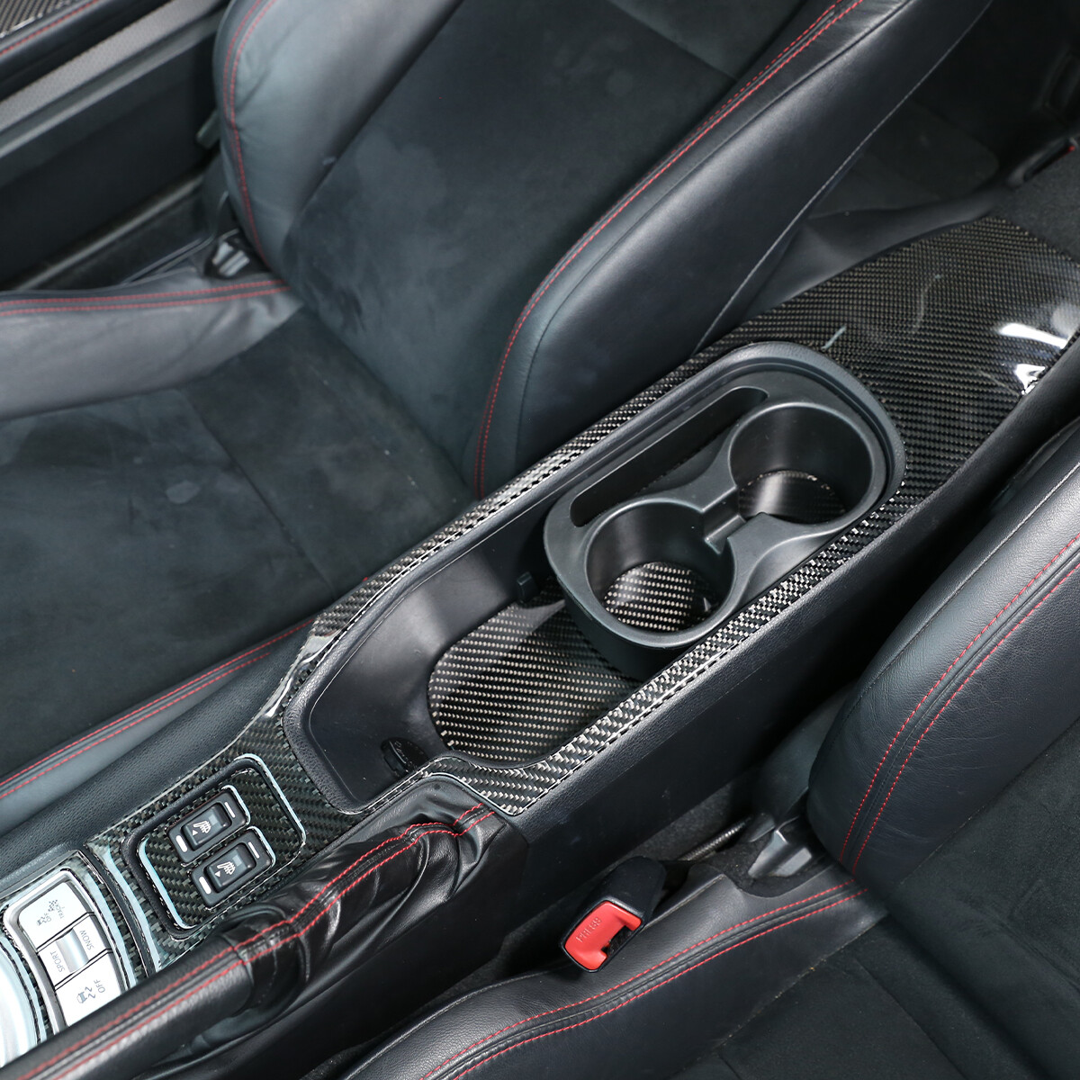 Carbon Fiber Watecup Panel Trim Cover For Toyota GT86 Scion FR-S Subaru BRZ 16+
